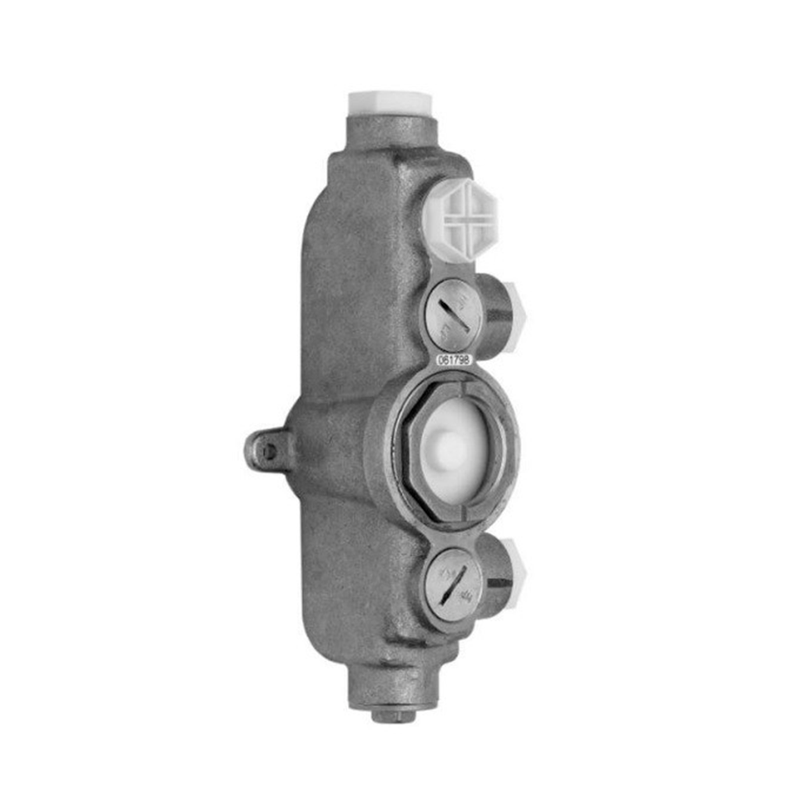 Exposed 2 Way Divertor Thermostatic Cross-Lever Shower Mixer - Wall Mount - 9" Brass/Polished Chrome