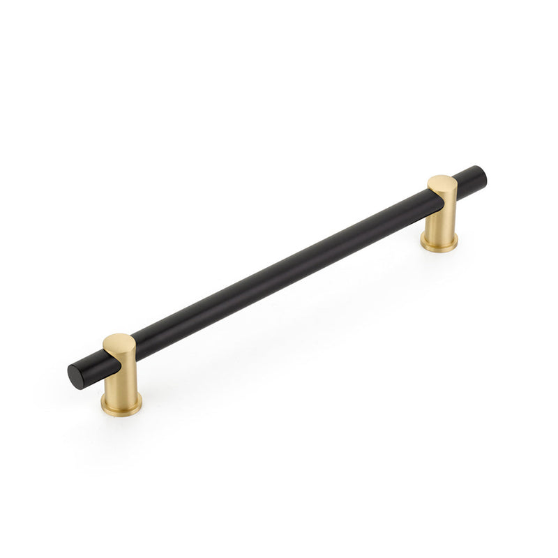 Fonce Appliance Pull Handle - Appliance Mount - 12" Brass/Matt Black/Satin Brass