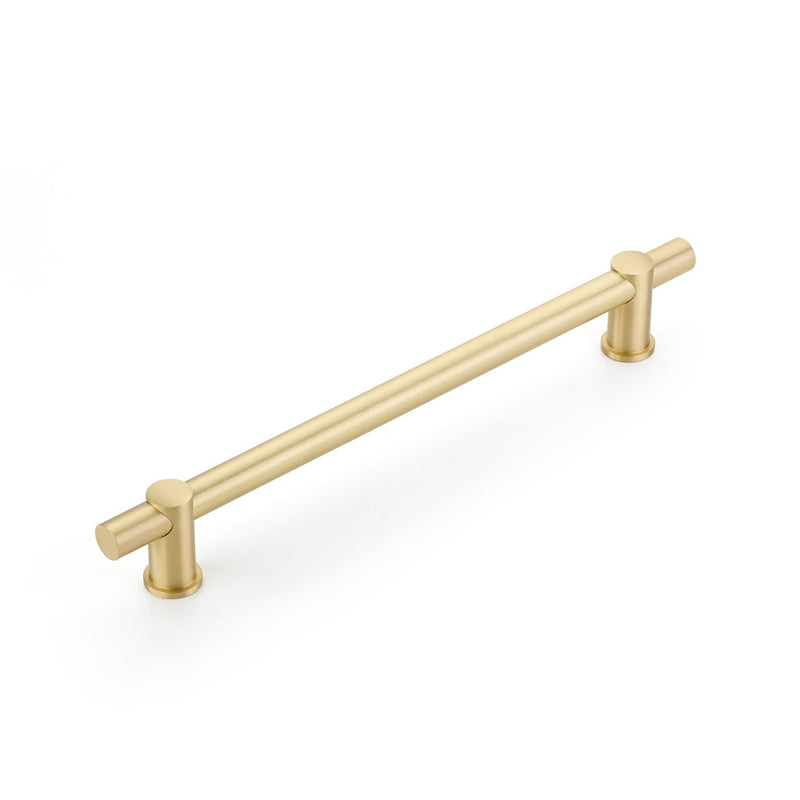 Fonce Appliance Pull Handle - Appliance Mount - 12" Brass/Satin Brass