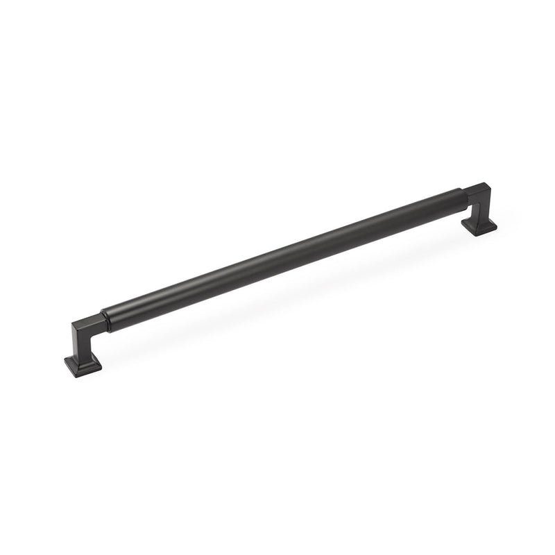 Haniburton Appliance Pull Handle - Appliance Mount - 15" Brass/Matt Black