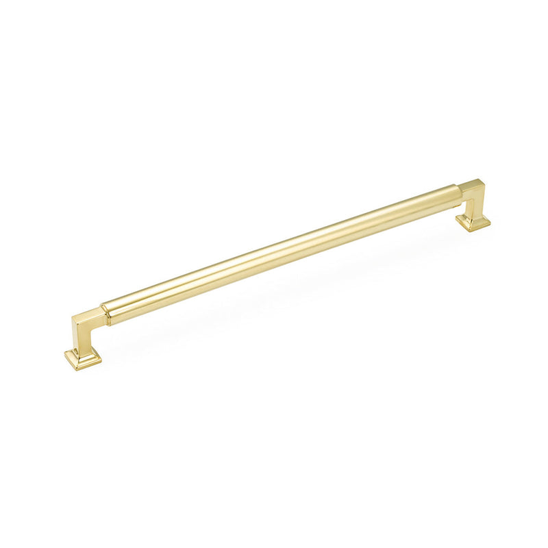 Haniburton Appliance Pull Handle - Appliance Mount - 15" Brass/Unlacquered Brass