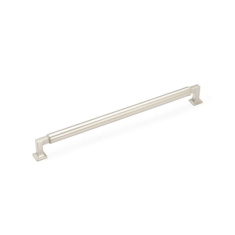 Haniburton Appliance Pull Handle - Appliance Mount - 12" Brass/Satin Nickel