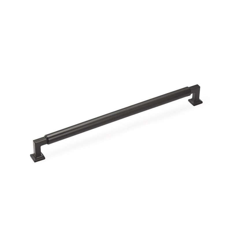 Haniburton Appliance Pull Handle - Appliance Mount - 12" Brass/Matt Black