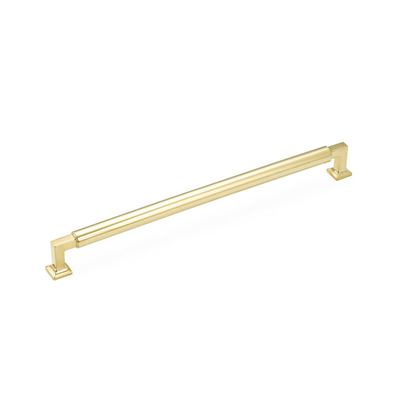 Haniburton Appliance Pull Handle - Appliance Mount - 12" Brass/Unlacquered Brass