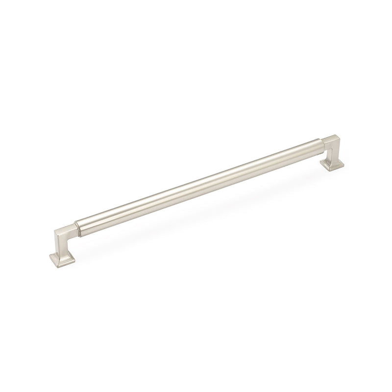 Haniburton Appliance Pull Handle - Appliance Mount - 18" Brass/Satin Nickel