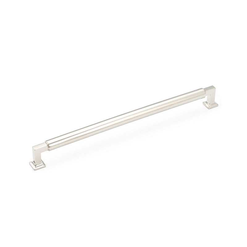 Haniburton Appliance Pull Handle - Appliance Mount - 18" Brass/Polished Nickel