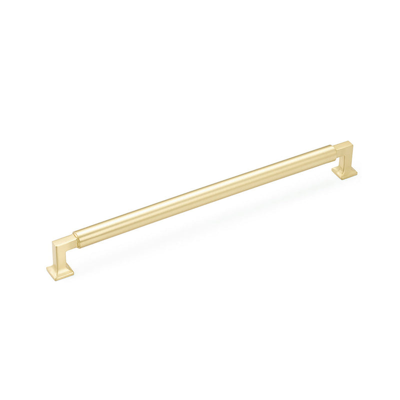 Haniburton Appliance Pull Handle - Appliance Mount - 18" Brass/Satin Brass