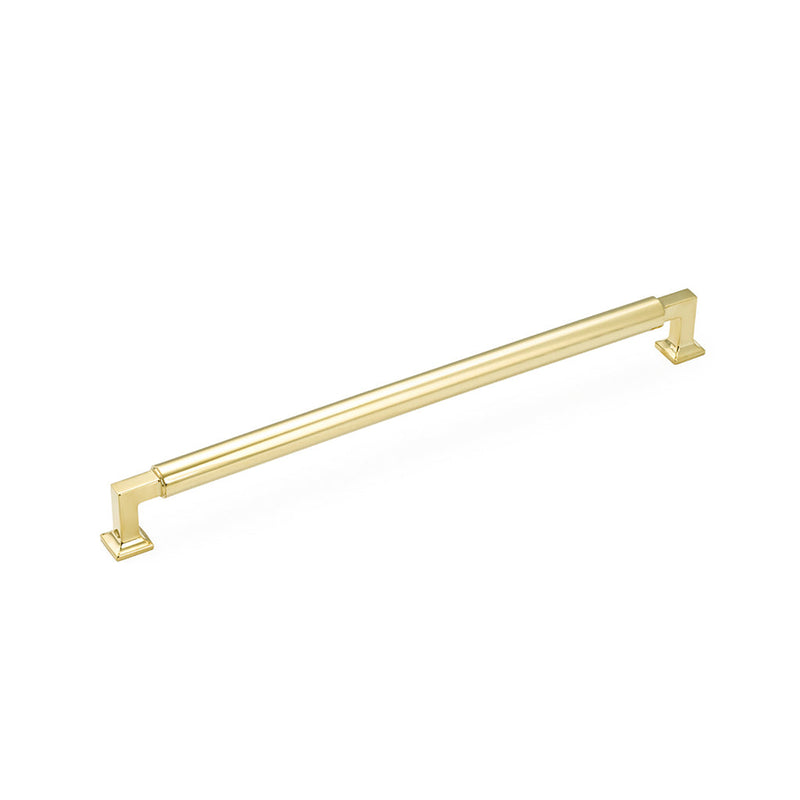 Haniburton Appliance Pull Handle - Appliance Mount - 18" Brass/Unlacquered Brass