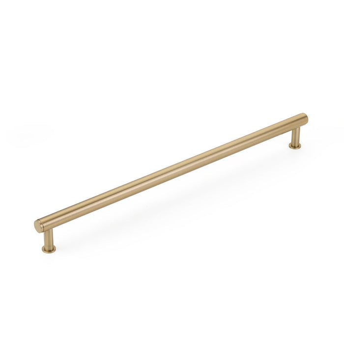 Pub House Smooth Appliance Pull Handle - Appliance Mount - 18" Brass/Satin Brass