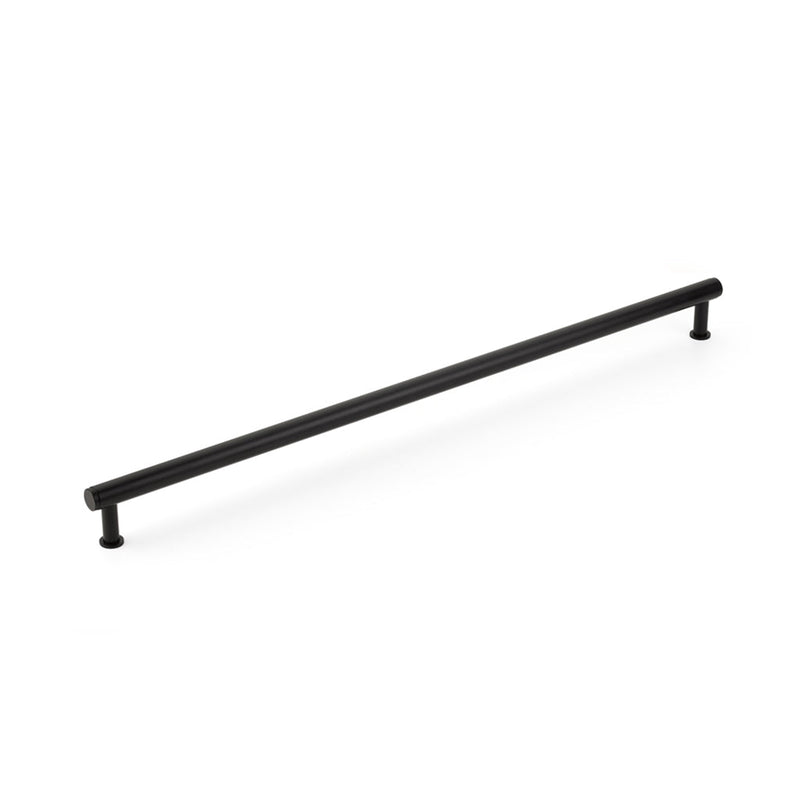 Pub House Smooth Appliance Pull Handle - Appliance Mount - 24" Brass/Matt Black