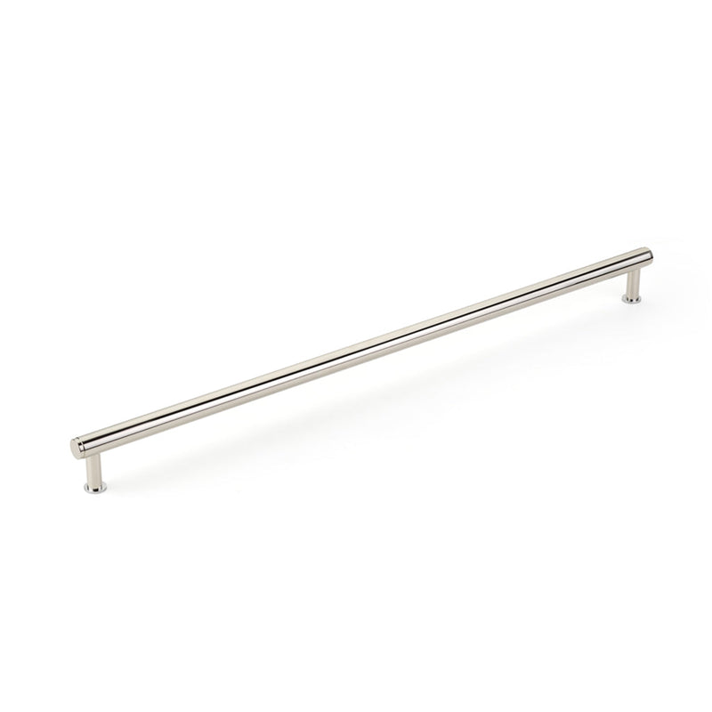 Pub House Smooth Appliance Pull Handle - Appliance Mount - 24" Brass/Polished Nickel