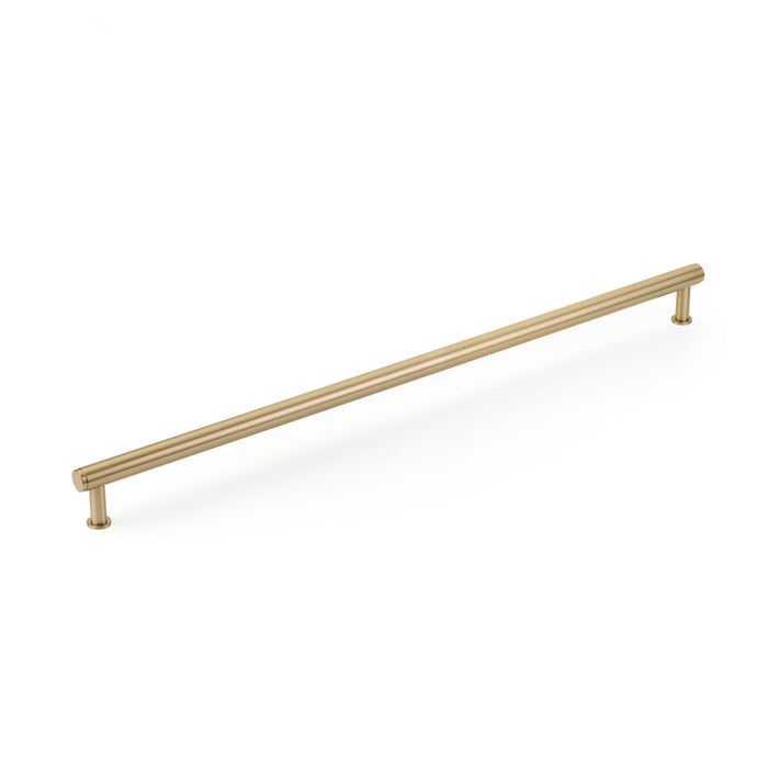 Pub House Smooth Appliance Pull Handle - Appliance Mount - 24" Brass/Satin Brass