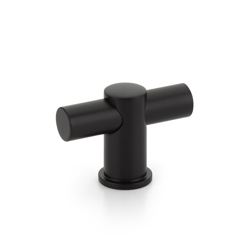 Fonce Cabinet Knob - Cabinet Mount - 2" Brass/Matt Black