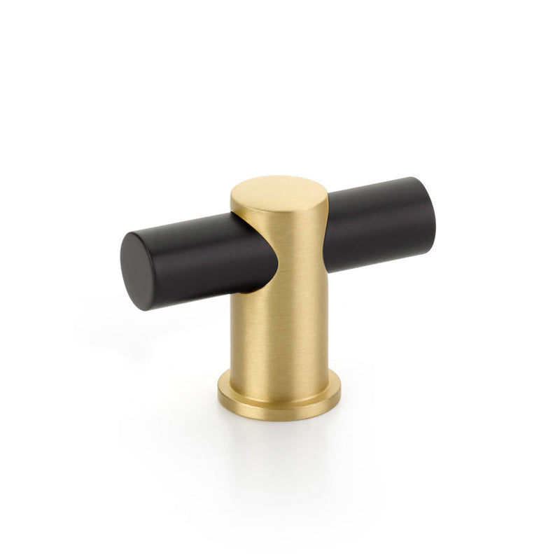Fonce Cabinet Knob - Cabinet Mount - 2" Brass/Matt Black/Satin Brass