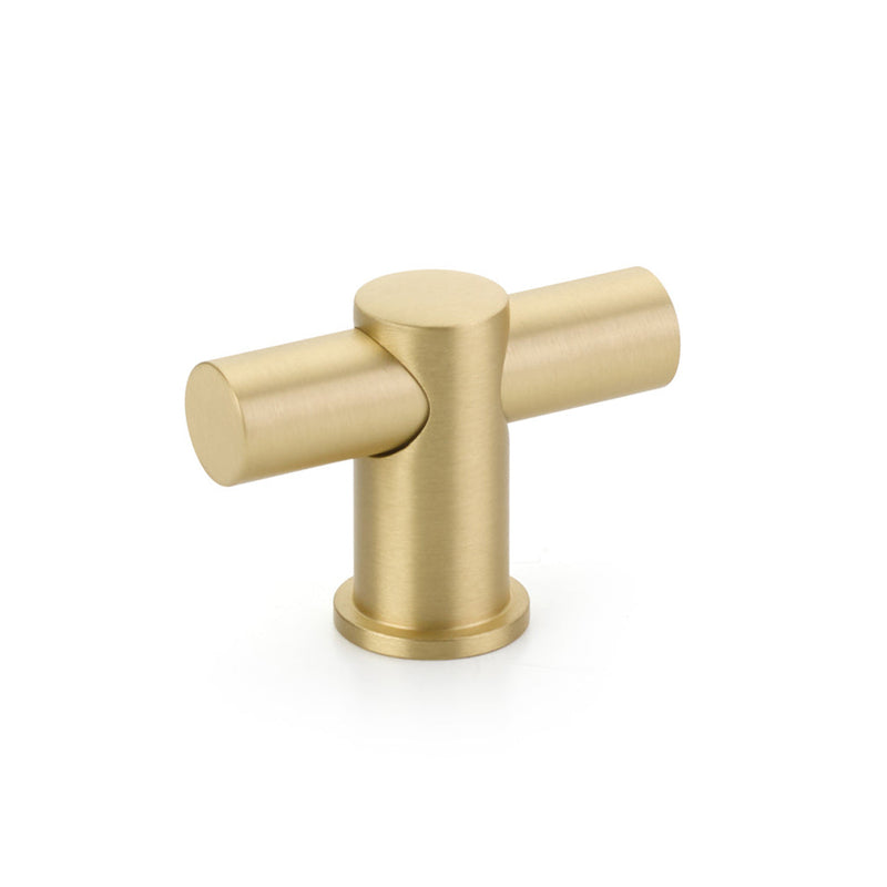Fonce Cabinet Knob - Cabinet Mount - 2" Brass/Satin Brass