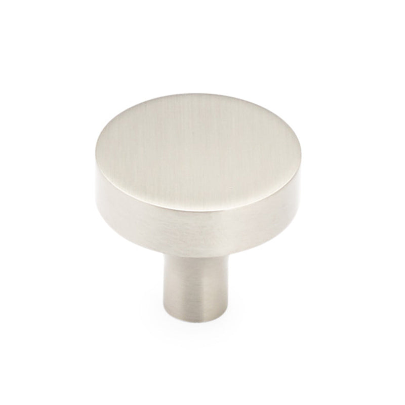 Haniburton Round Cabinet Knob - Cabinet Mount - 2" Brass/Satin Nickel
