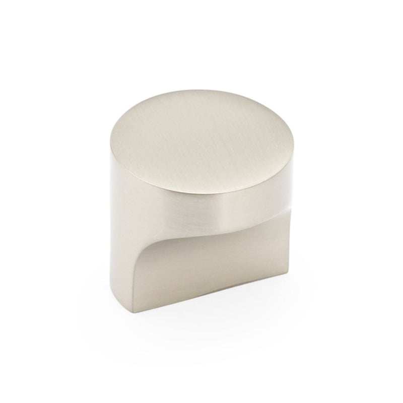 Haniburton Round Cabinet Knob - Cabinet Mount - 2" Brass/Satin Nickel