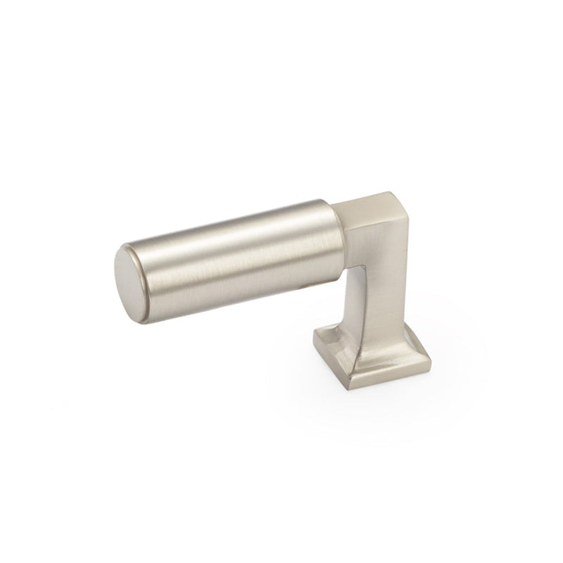 Haniburton Finger Cabinet Knob - Cabinet Mount - 2" Brass/Satin Nickel