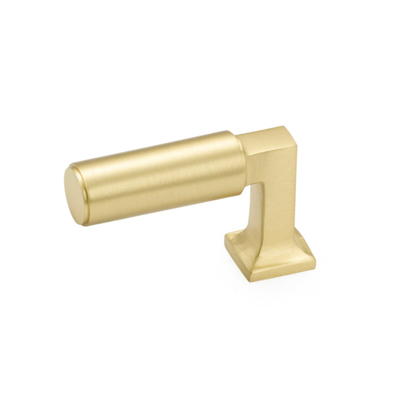 Haniburton Finger Cabinet Knob - Cabinet Mount - 2" Brass/Satin Brass