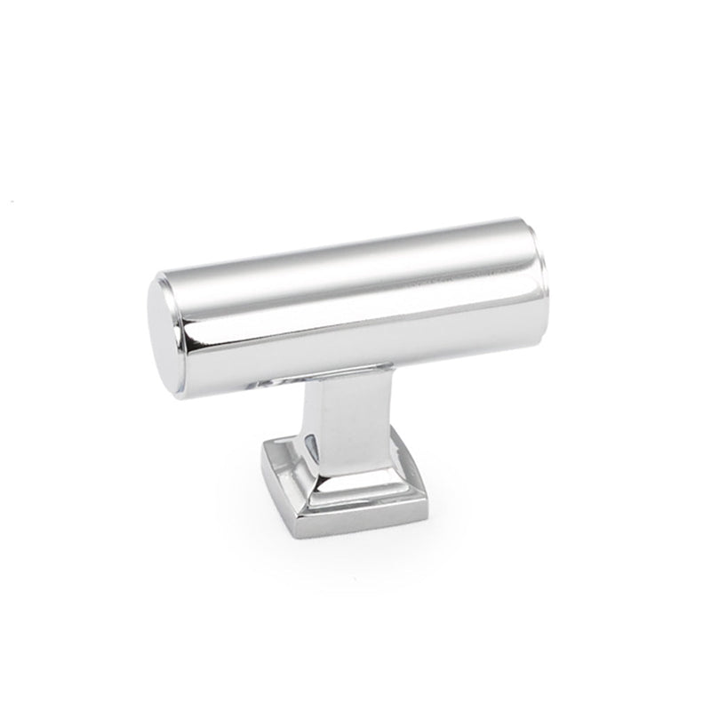 Haniburton Cabinet Knob - Cabinet Mount - 2" Brass/Polished Chrome