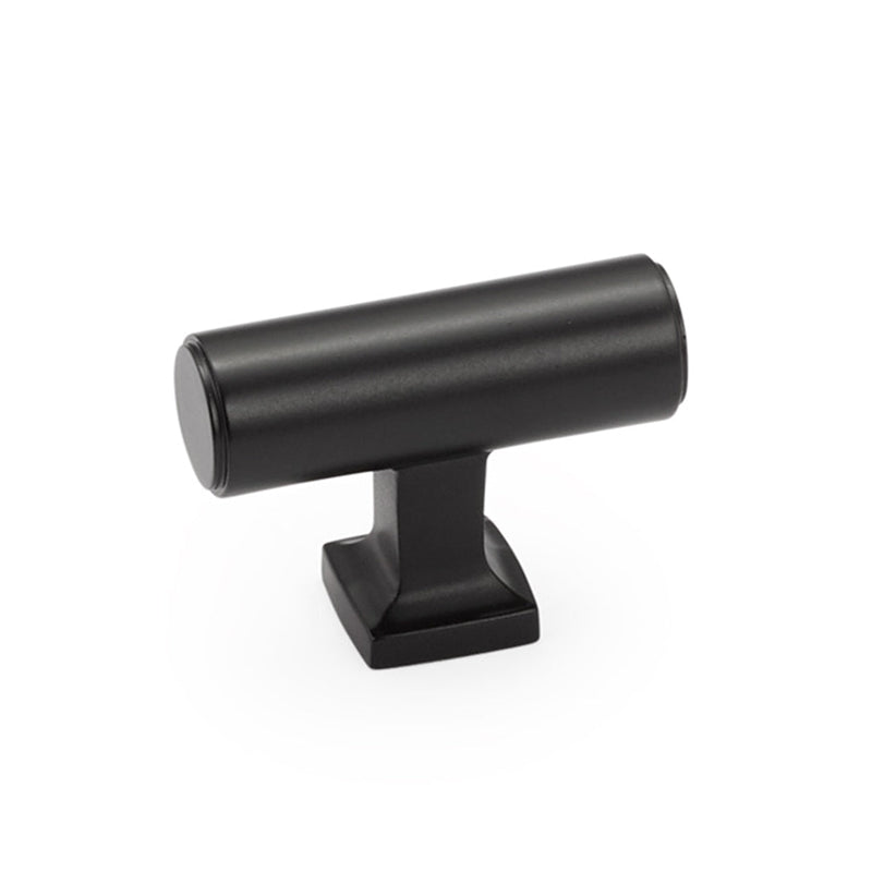 Haniburton Cabinet Knob - Cabinet Mount - 2" Brass/Matt Black