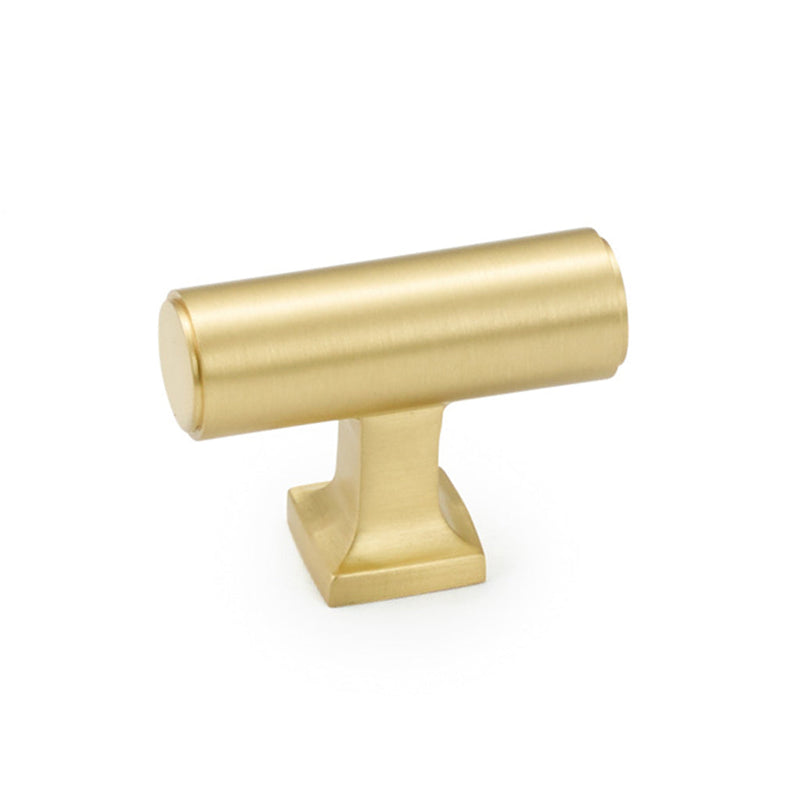 Haniburton Cabinet Knob - Cabinet Mount - 2" Brass/Satin Brass