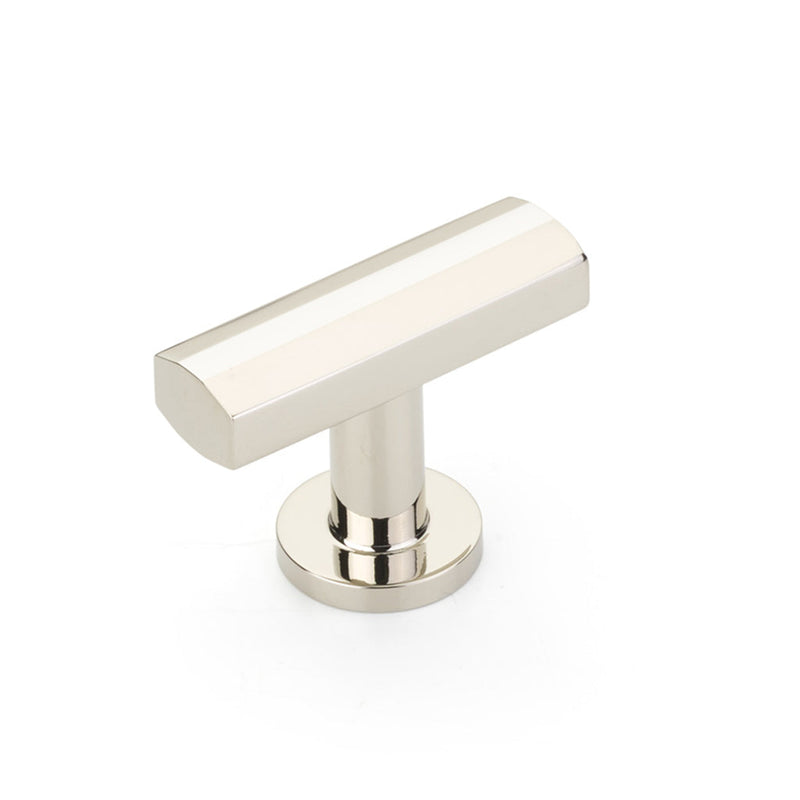Heathrow Cabinet Knob - Cabinet Mount - 2" Brass/Polished Nickel