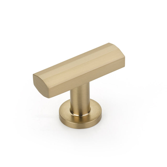 Heathrow Cabinet Knob - Cabinet Mount - 2" Brass/Satin Brass