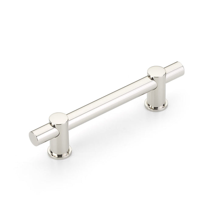 Fonce Cabinet Pull Handle - Cabinet Mount - 4" Brass/Polished Nickel
