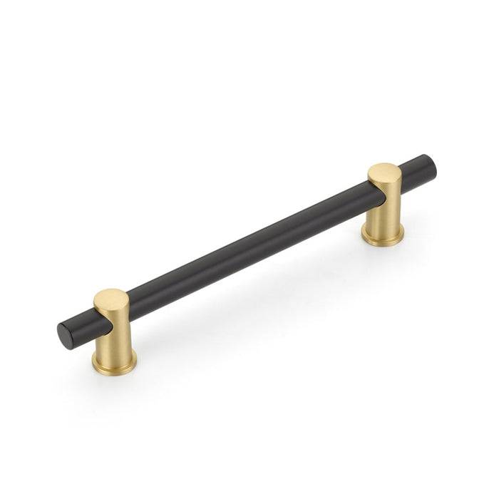 Fonce Cabinet Pull Handle - Cabinet Mount - 6" Brass/Matt Black/Satin Brass