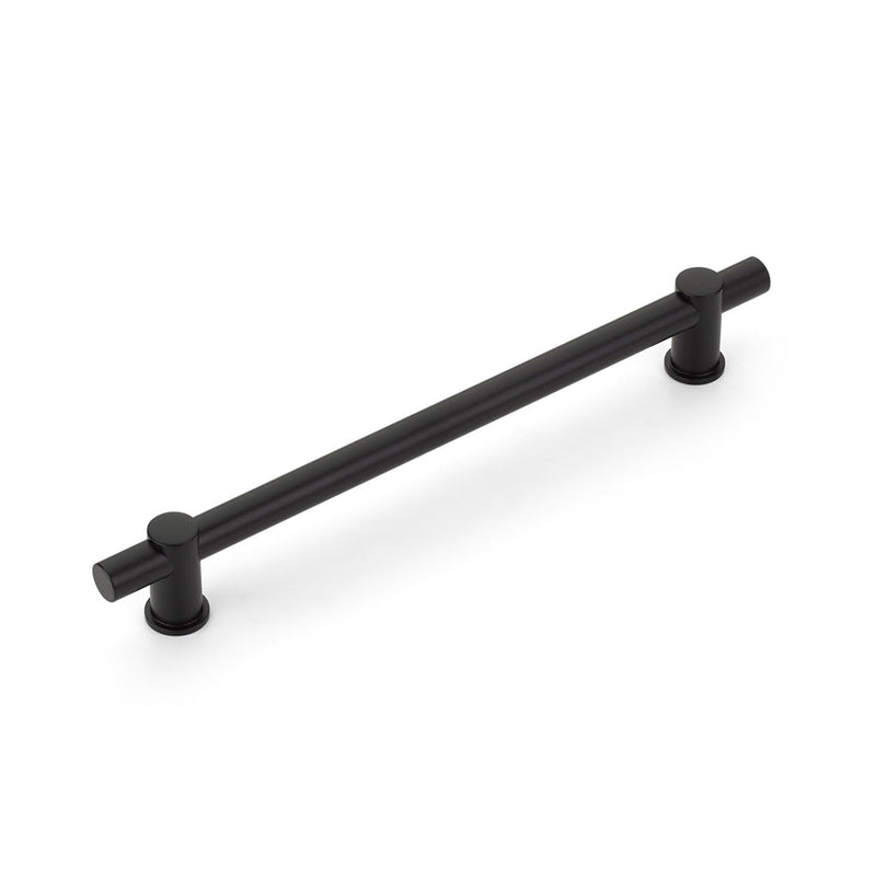 Fonce Cabinet Pull Handle - Cabinet Mount - 8" Brass/Matt Black