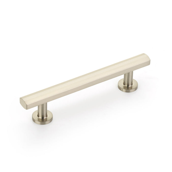 Heathrow Cabinet Pull Handle - Cabinet Mount - 4" Brass/Brushed Nickel