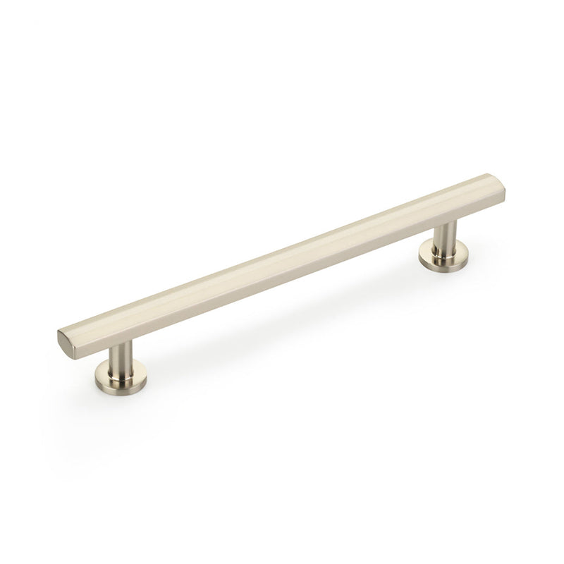 Heathrow Cabinet Pull Handle - Cabinet Mount - 6" Brass/Brushed Nickel