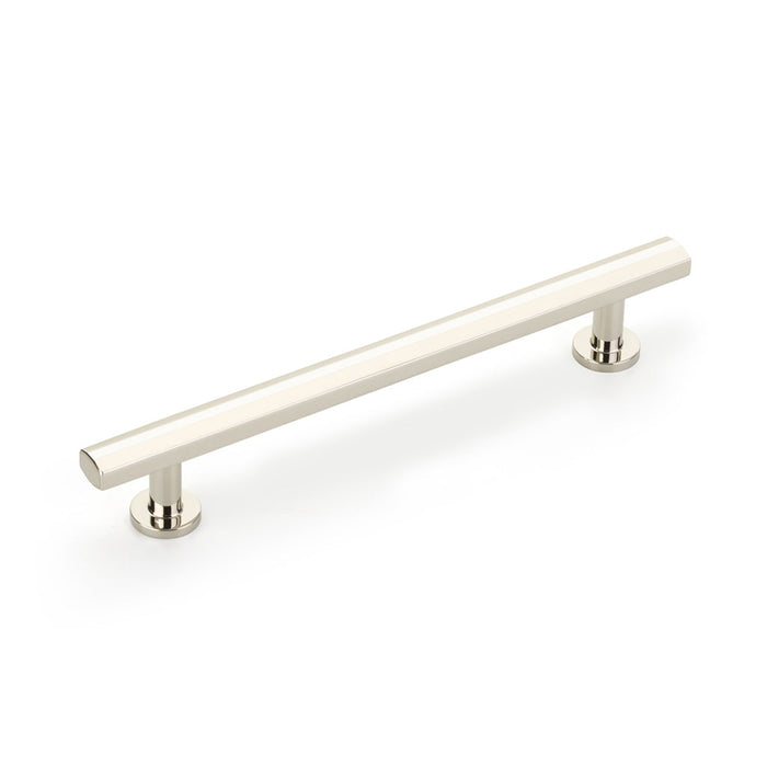 Heathrow Cabinet Pull Handle - Cabinet Mount - 6" Brass/Polished Nickel