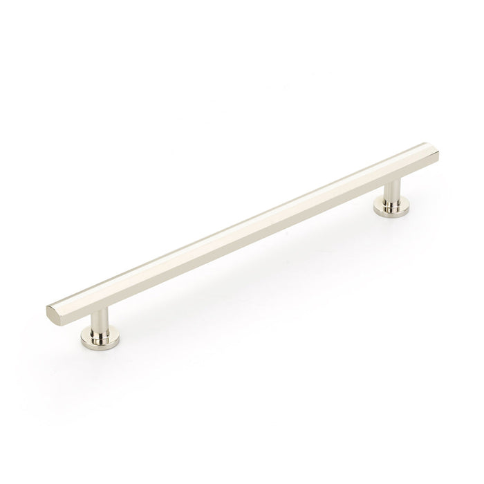 Heathrow Cabinet Pull Handle - Cabinet Mount - 8" Brass/Polished Nickel