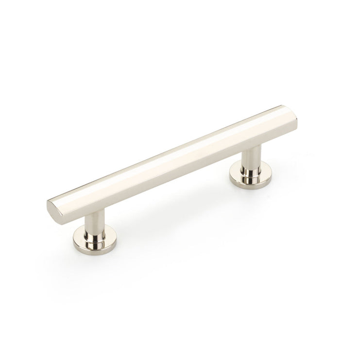Heathrow Cabinet Pull Handle - Cabinet Mount - 3" Brass/Polished Nickel