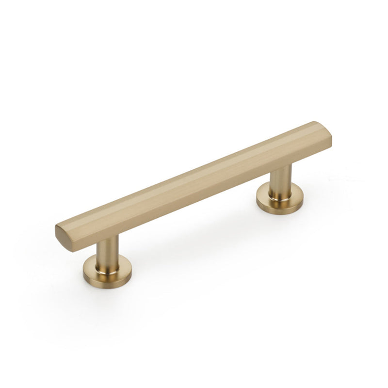 Heathrow Cabinet Pull Handle - Cabinet Mount - 3" Brass/Satin Brass