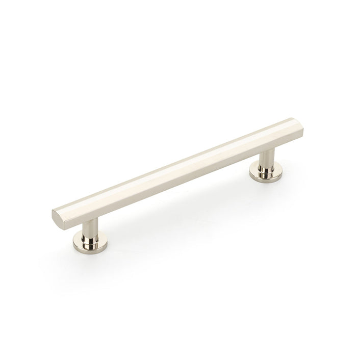 Heathrow Cabinet Pull Handle - Cabinet Mount - 5" Brass/Polished Nickel