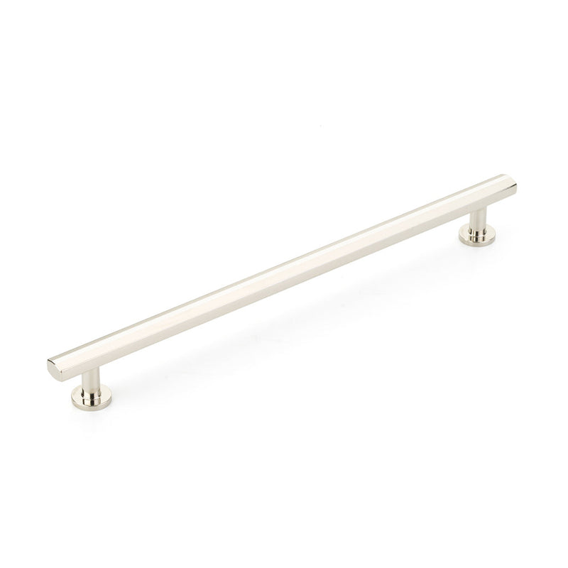 Heathrow Cabinet Pull Handle - Cabinet Mount - 10" Brass/Polished Nickel