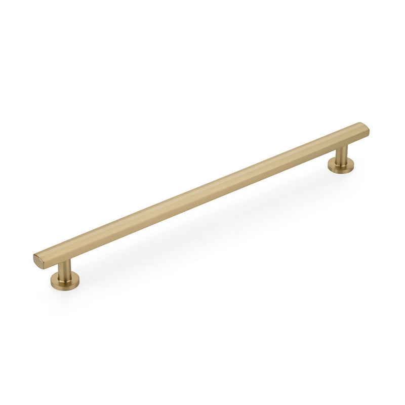 Heathrow Cabinet Pull Handle - Cabinet Mount - 10" Brass/Satin Brass