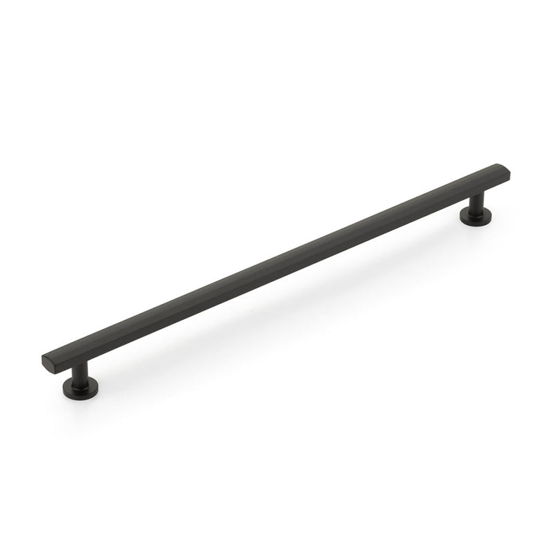 Heathrow Cabinet Pull Handle - Cabinet Mount - 12" Brass/Matt Black