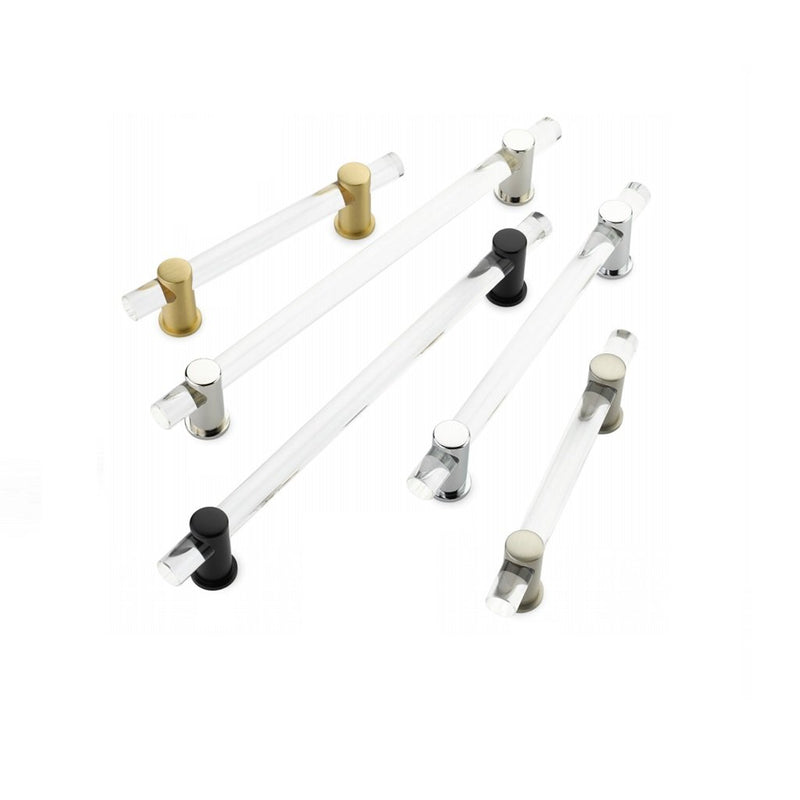 Lumiere Cabinet Pull Handle - Round Contemporary Cabinet Mount