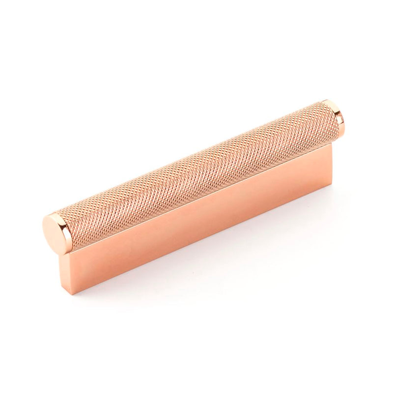 Modo Cabinet Pull Handle - Cabinet Mount - 4" Zinc/Polished Rose Gold