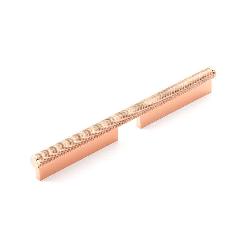 Modo Cabinet Pull Handle - Cabinet Mount - 6" Zinc/Polished Rose Gold