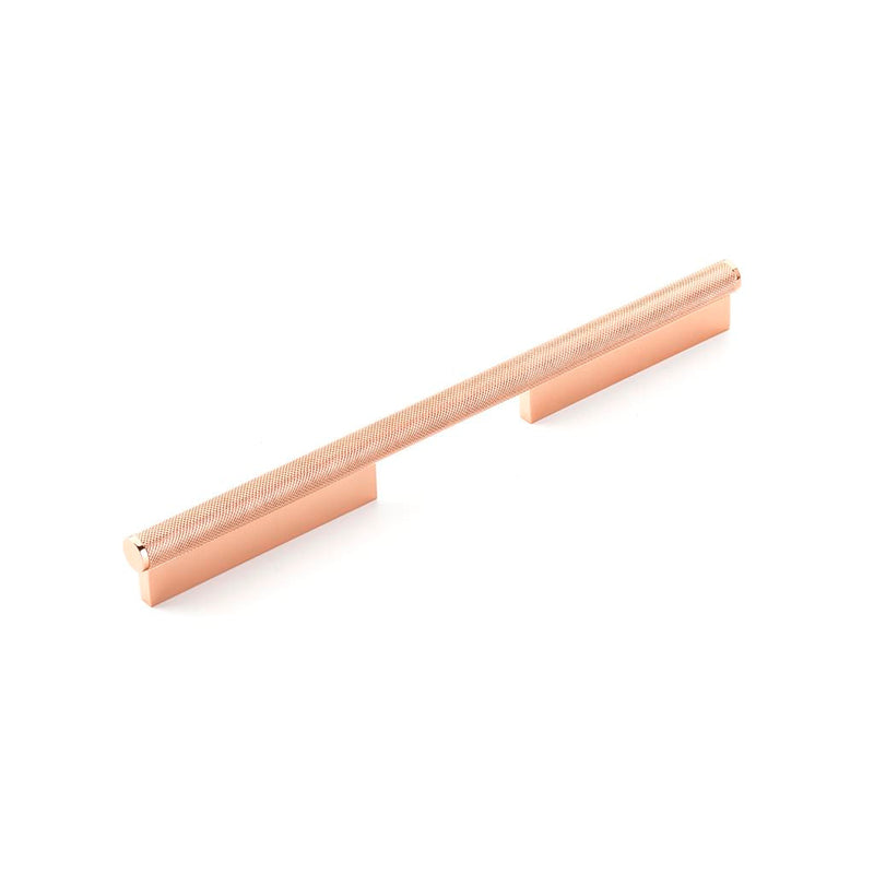 Modo Cabinet Pull Handle - Cabinet Mount - 8" Zinc/Polished Rose Gold