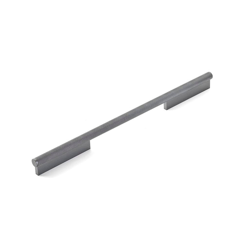 Modo Cabinet Pull Handle - Cabinet Mount - 12" Zinc/Gun Metal