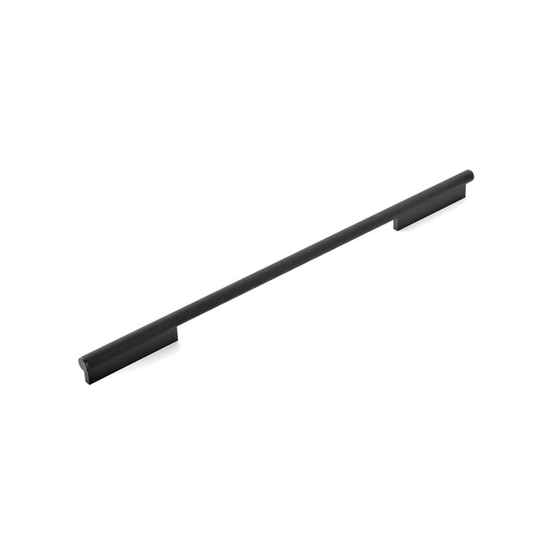 Modo Cabinet Pull Handle - Cabinet Mount - 18" Zinc/Matt Black
