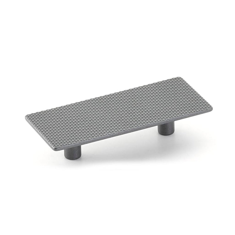 Modo Rectangular Cabinet Pull Handle - Cabinet Mount - 4" Zinc/Gun Metal