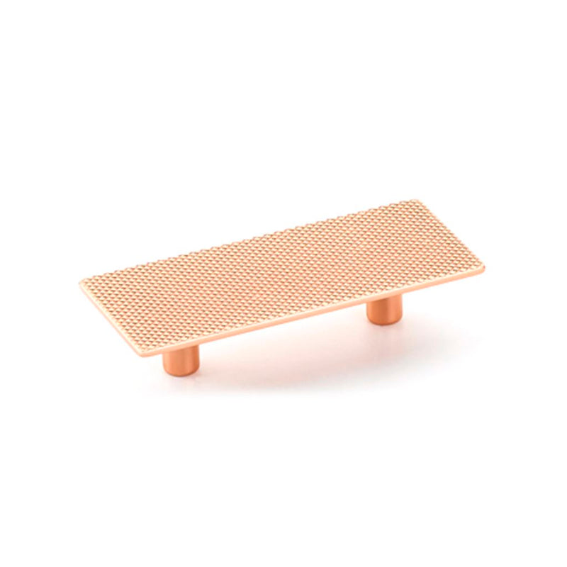 Modo Rectangular Cabinet Pull Handle - Cabinet Mount - 4" Zinc/Polished Rose Gold