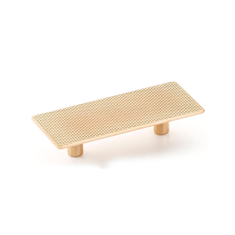 Modo Rectangular Cabinet Pull Handle - Cabinet Mount - 4" Zinc/Satin Brass